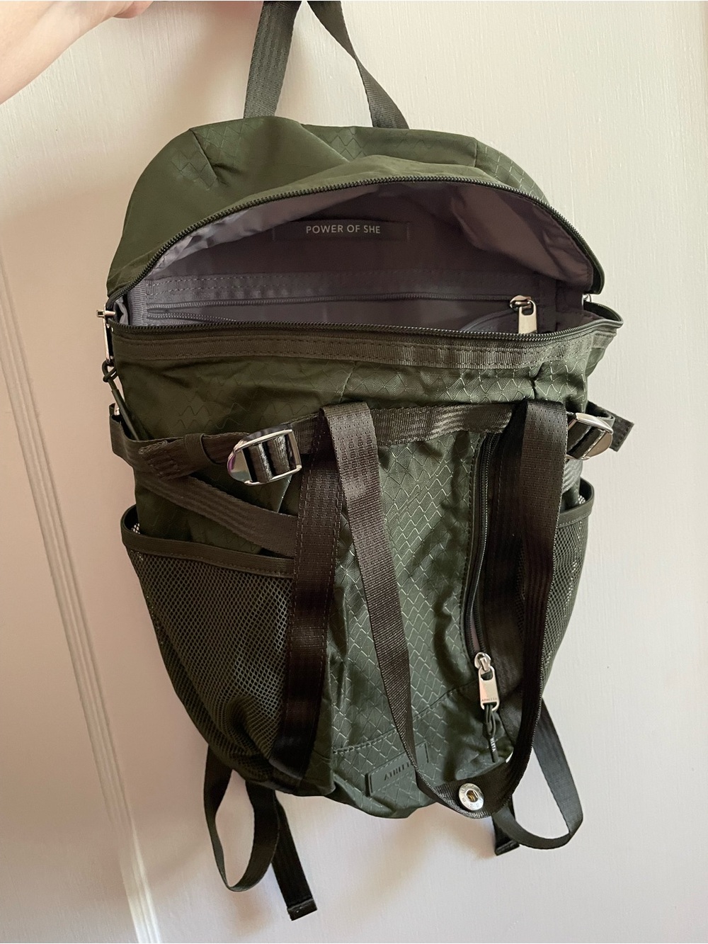 Athleta Excursion Backpack Aspen Green Color - Excellent like new condition